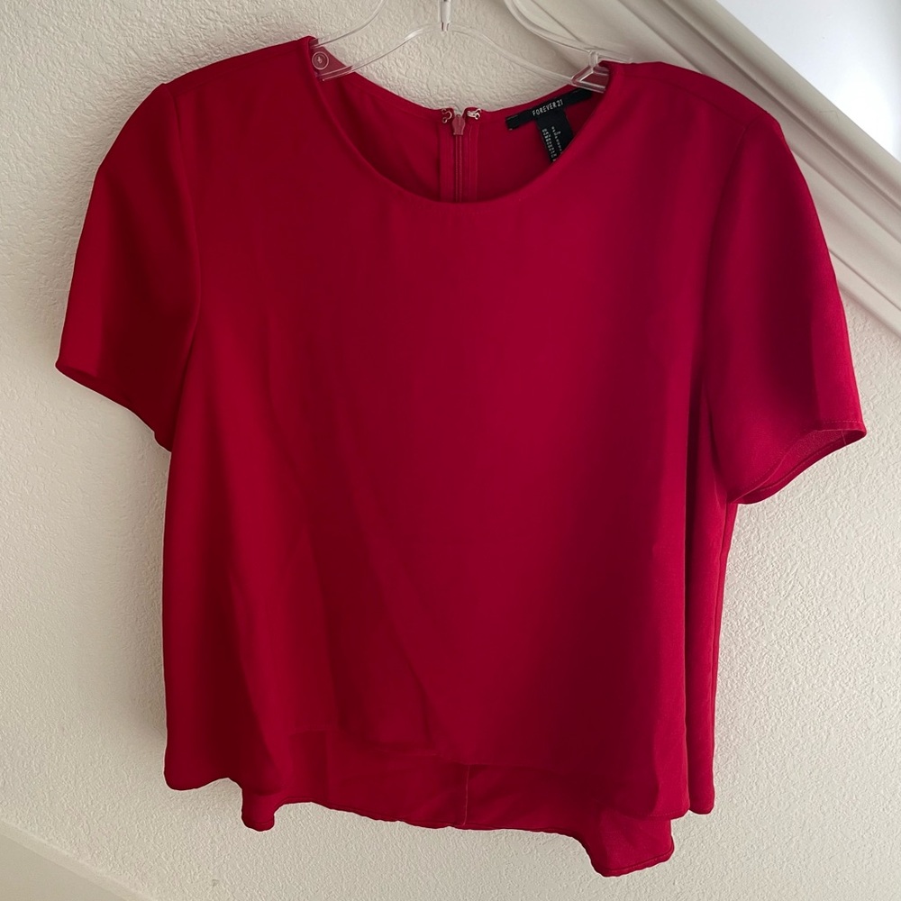 Forever 21 Red Blouse size S